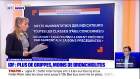 Ile-de-France: les grippes augmentent, la bronchiolite baisse