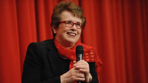 Billie Jean King lors de son 70e anniversaire à New York, en novembre dernier.