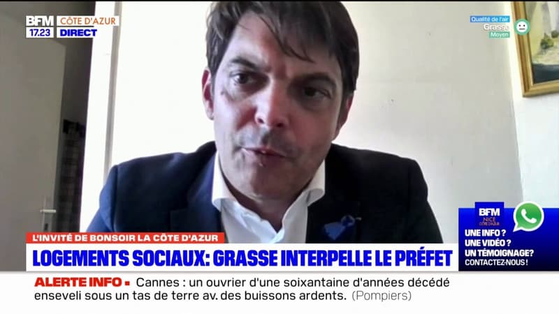 Logements sociaux: le maire de Grasse interpelle le préfet des Alpes-Maritimes
