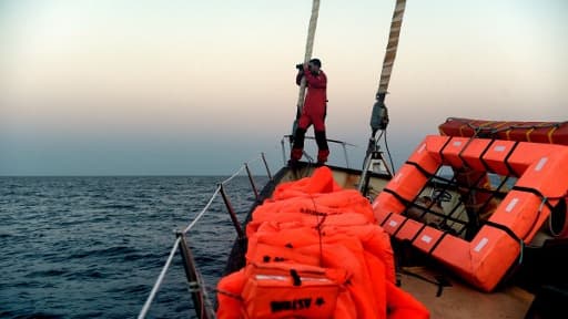 Un membre de l'ONG espagnole Proactiva en octobre 2016