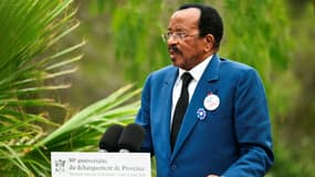 Le président camerounais Paul Biya s'exprime lors de la cérémonie pour le 80e anniversaire du débarquement en Provence, le 15 août 2024 (image d'illustration)