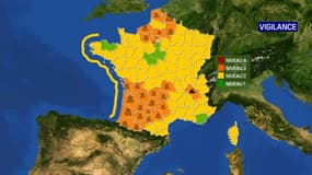 26 départements ont été placés en vigilance orange par Météo-France le 31 janvier 2021.