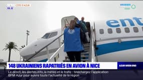 148 Ukrainiens rapatriés en avion à Nice