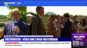 Marc Fesneau sur la sécheresse: "L'urgence absolue est d'assurer aux éleveurs la capacité à pouvoir continuer leur activité"