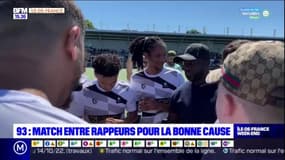 Bobigny: rappeurs, influenceurs et passionnés participent à un match de foot caritatif