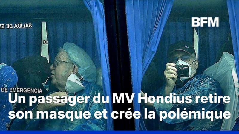 Hantavirus: la photo d’un passager du MV Hondius retirant son masque pendant l’évacuation sanitaire crée la polémique en Espagne