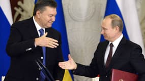Le président ukrainien Viktor Ianoukovitch et son homologue russe Vladimir Poutine le 17 décembre dernier.