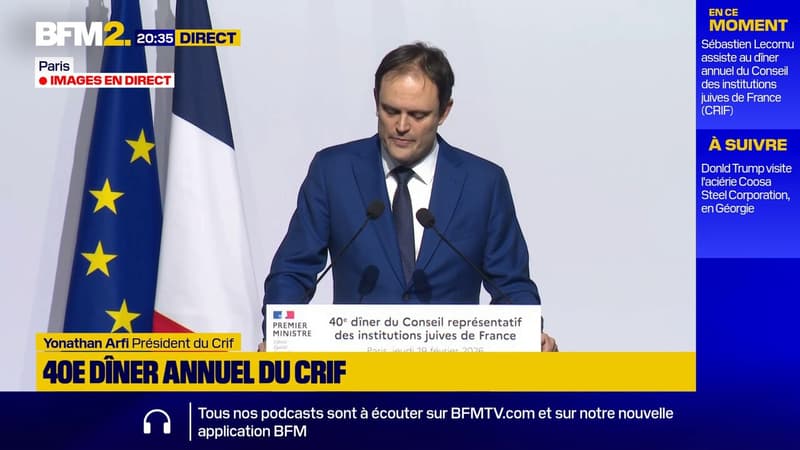 "L'antisémitisme ne connaît pas de cessez-le-feu", déclare Yonathan Arfi, président du Crif