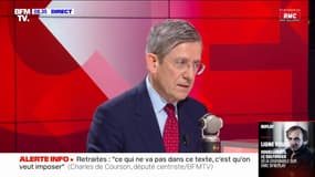 Charles de Courson sur la réforme des retraites: "Ce qui ne va pas dans ce texte, c'est qu'on veut imposer, au lieu de faire des mesures incitatives" 