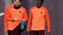 Lionel Messi et Samuel Umtiti