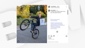Oscar Delaite a battu le record de la distance la plus longue en roue arrière sur un vélo.