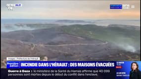 Hérault: plus de 300 hectares touchés par un incendie, des centaines de pompiers mobilisés