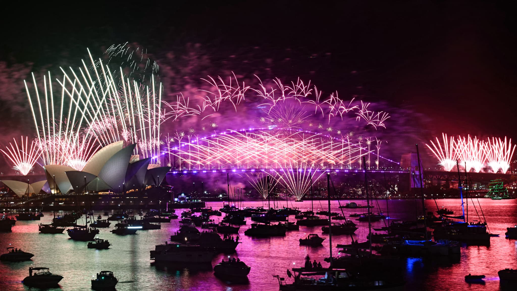 Le feu d'artifice du Nouvel an à Sydney Le feu d'artifice du Nouvel an à Sydney