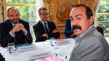 Édouard Philippe et Philippe Martinez