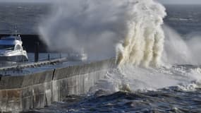 (Photo d'illustration) Pornic, en Loire-Atlantique, sous la tempête Carmen, en 2018.