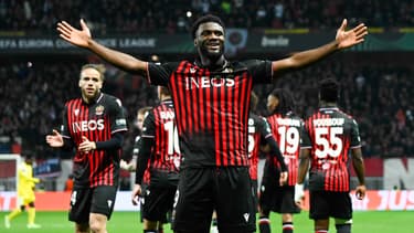 Terem Moffi avec Nice en Conference League