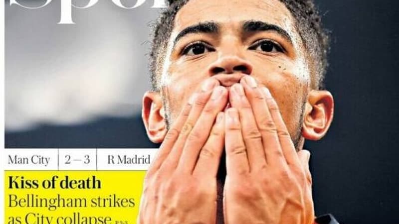 "Le baiser de la mort" de Bellingham accable Manchester City et la presse anglaise