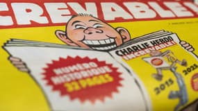 L'édition spéciale du journal satirique français Charlie Hebdo à l'occasion du 10e anniversaire de l'attentat contre Charlie Hebdo, le 6 janvier 2025