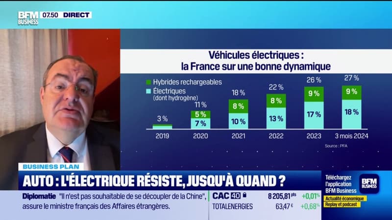 Automobile: l'électrique résiste en France, mais jusqu'à quand?