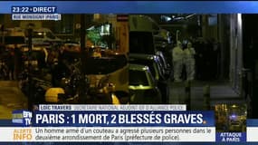 Attaque à Paris: "L'homme a pris à partie les policiers qui ont tenté d'utiliser le Taser. Comme il poursuivait son attaque, l'un d'entre eux a dû faire feu pour le neutraliser" (Alliance)