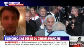 "Toute sa vie, il a été un homme de bande, un vrai leader": Philippe Lellouche rend hommage à Jean-Paul Belmondo