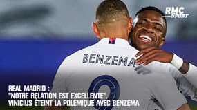 Real Madrid : "Notre relation est excellente", Vinicius éteint la polémique avec Benzema