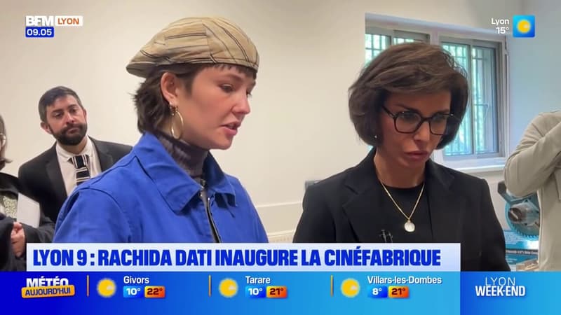 Lyon: la ministre de la Culture Rachida Dati a inauguré les nouveaux locaux de la Cinéfabrique (1/1)