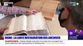 Digne-les-Bains restaure ses archives, des registres de plusieurs siècles