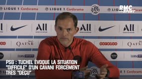 PSG : Tuchel évoque un Cavani "déçu" par sa situation