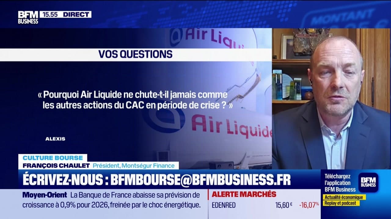 Culture Bourse : « Pourquoi Air Liquide ne chute-t-il jamais comme les autres actions du CAC 40 en crise ? » , par Julie Cohen-Heurton - 26/03