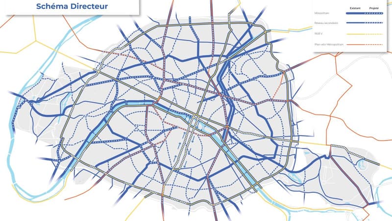 Le plan vélo 2021-2026 de la mairie de Paris.