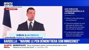 "Nous espérons toujours que le président de la République fasse le choix d'un retour aux urnes" réaffirme Jordan Bardella