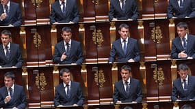 Manuel Valls lors du débat sur l’intervention des forces françaises en Irak mercredi.