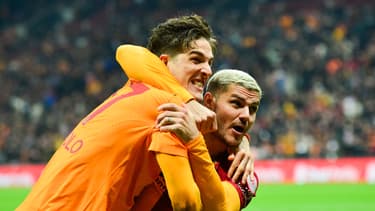 La joie de Zaniolo et Icardi, buteurs avec Galatasaray