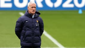 Didier Deschamps à l'entraînement de l'équipe de France avant l'Euro 2024, le 13/06/2024