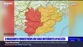 Var: trois massifs forestiers interdits d'accès