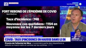 Covid-19: taux d'incidence en hausse dans les Alpes-Maritimes