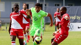 Eliot Matazo et Djibril Sidibé avec Monaco contre Wolfsburg