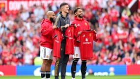 Bryan Mbeumo, Benjamin Sesko et Mathus Cunha sont présentés au public d'Old Trafford, le 9 août 2025