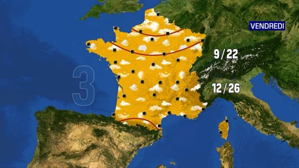 Les prévisions météo du vendredi 28 mai 2021.