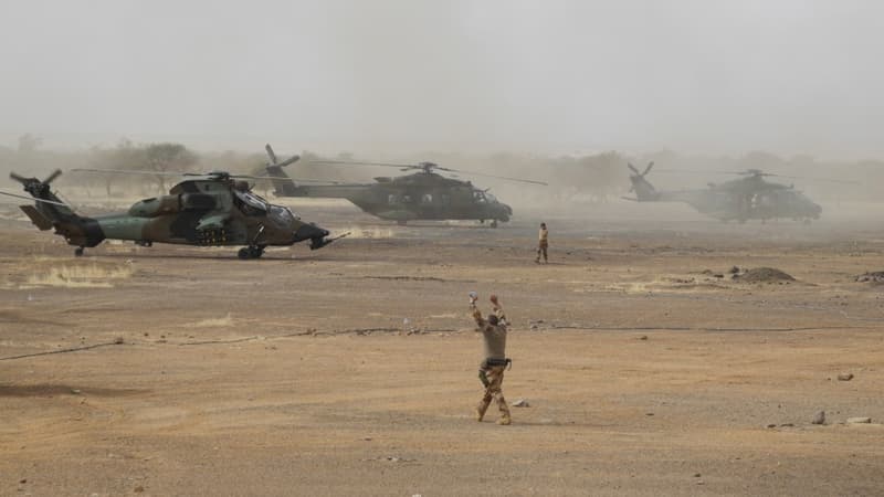 Un hélicoptère français Tigre, à une base des forces armées maliennes, le 27 mars 2019 (photo d'illustration)