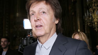 Paul McCartney à la Fashion week de Paris, le 7 mars 2016.