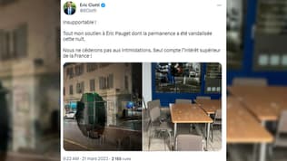 Dans les Alpes-Maritimes, la permanence du député Éric Pauget vandalisée