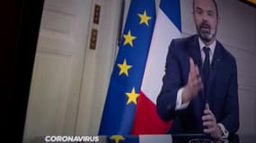 Édouard Philippe lors de son allocution du 24 mars 2020