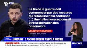 Volodymyr Zelensky appelle à "la libération des prisonniers" avant de pouvoir aboutir à "la fin de la guerre" avec la Russie