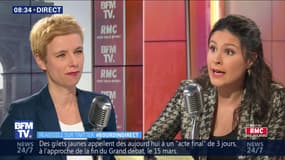 Clémentine Autain face à Apolline de Malherbe en direct