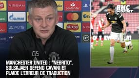 Manchester United : "Negrito", Solskjaer défend Cavani et plaide l'erreur de traduction