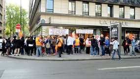 Des salariés de Vivarte manifestent en juin 2015.
