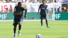 Ousmane Dembélé lors de la demi-finale de la Coupe du monde des clubs PSG-Real Madrid (4-0), le 9 juillet 2025