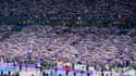 Les supporters toulousains lors de la finale de la Coupe de France, le 29 avril 2023.
